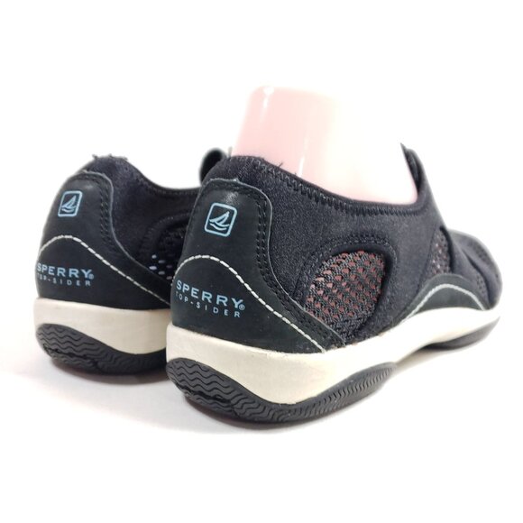 Sperry Top-Sider Womens Size 9 Black Mesh & Suede Zip Slip-On Sneakers - Picture 3 of 9